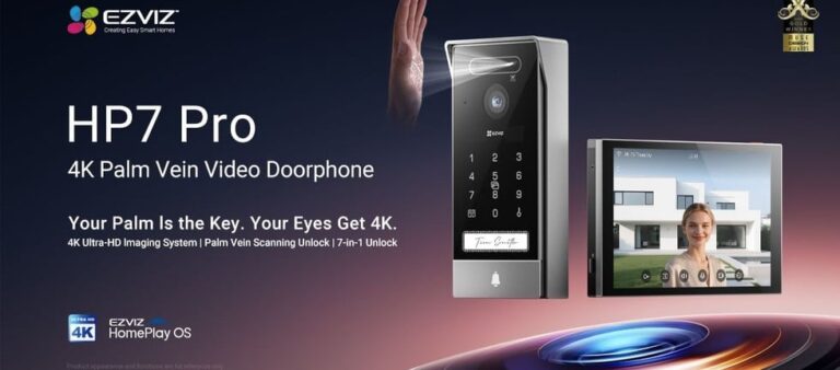 EZVIZ HP7+ Pro: addio chiavi, apri la porta con il palmo della mano