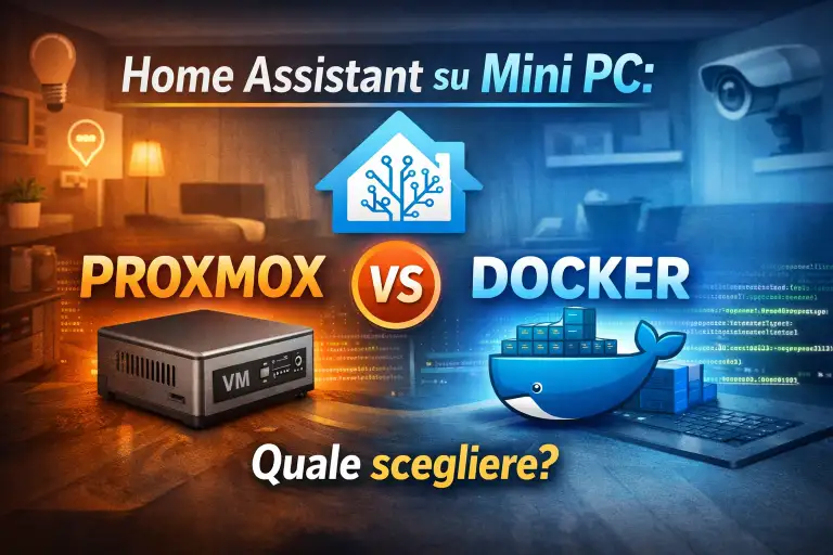 Home Assistant su mini PC Proxmox vs Docker
