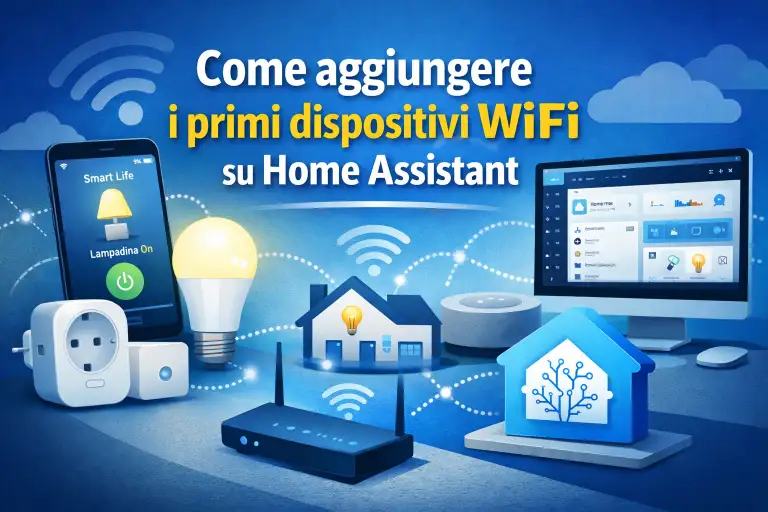 ome aggiungere dispositivi wifi su home assistant